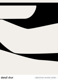 ALIGATOR (off-white) | Midcentury Graphic Studio | Werk op aluminium mat wit