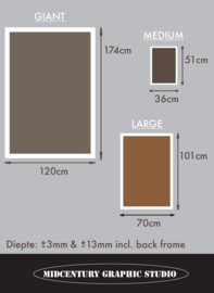 ADDITION | Midcentury Graphic Studio | Werk op aluminium mat wit