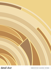 GOLDEN RECORD | Midcentury Graphic Studio | Werk op aluminium mat wit