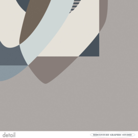 SOUNDS (grey) | Midcentury Graphic Studio | Werk op aluminium mat wit