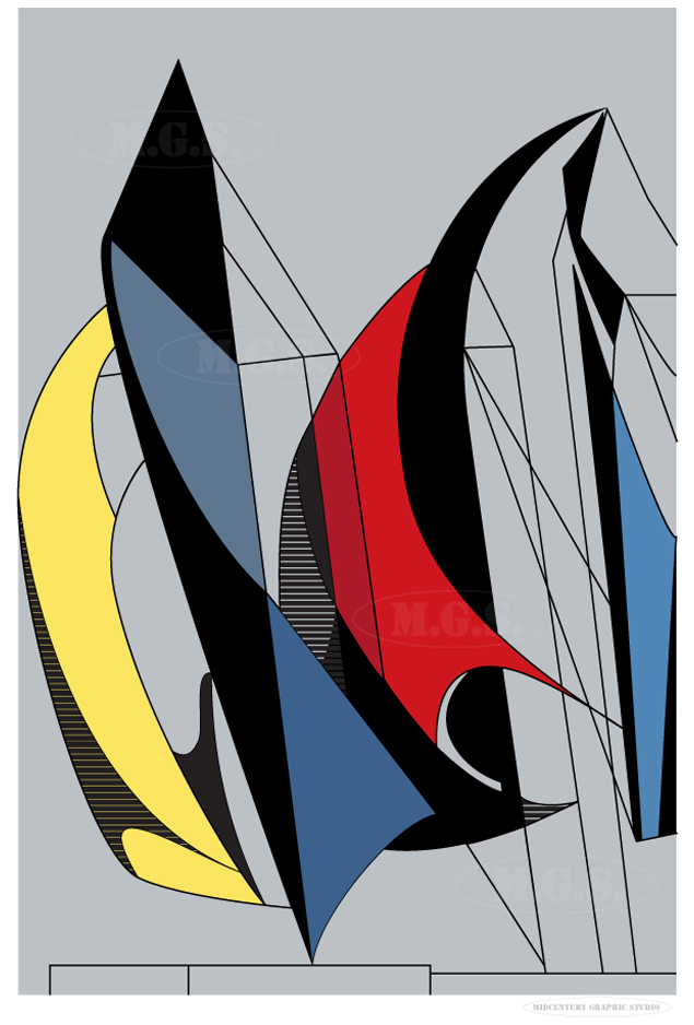 Gallery Naakt, kunstwerk van Midcentury Graphic Studi