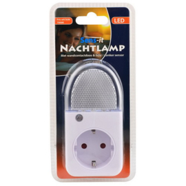 LED nachtlamp lichtsensor en stopcontact