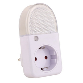 LED nachtlamp lichtsensor en stopcontact
