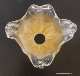 los glas voor lamp bloem gevlamd geel ''Lips'' Murano E14