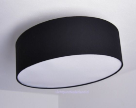 plafondlamp lampenkap zwart - 45 cm LED