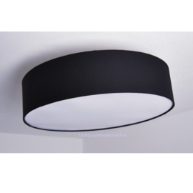 plafondlamp lampenkap zwart - 50 cm LED