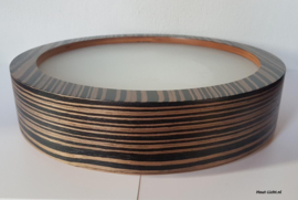Plafondlamp Lukomo Zebrano hout 35 cm