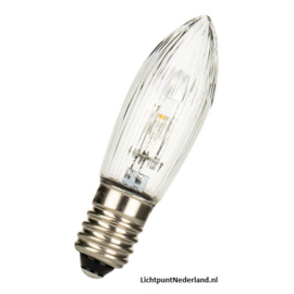 LED kerstlampje 14 , 23, 34 en 55 volt 0,3 watt E10