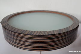 Plafondlamp Lukomo Zebrano hout 43 cm