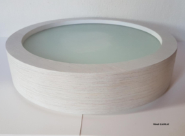 Plafondlamp Lukomo White-Wash wit hout 35 cm