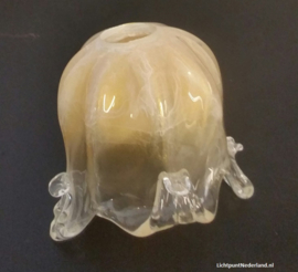 los glas voor lamp bloem gevlamd geel ''Lips'' Murano E14