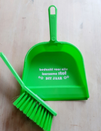 Leerzame Stof - Stoffer & Blik groen