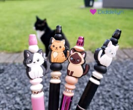 Pen zwart - Witte Poes ♡ zwart wit