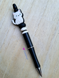 Pen zwart - Witte Poes ♡ zwart wit
