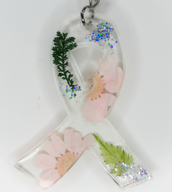 Pink Ribbon - Licht Roze bloemen
