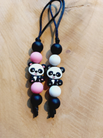 Jaszipper - Panda zwart wit