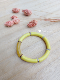 Tube armband ♡ Geel