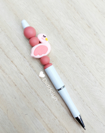Pen wit - Flamingo