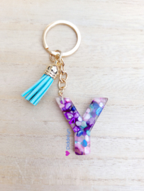 Letter Y -  Paars stone ♡ aqua