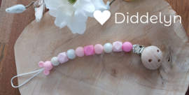 Speenkoord Baby Pink