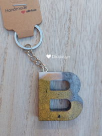 Letter B - Zwart,  Wit & Goud