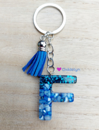 Letter F -  Blauw Stone