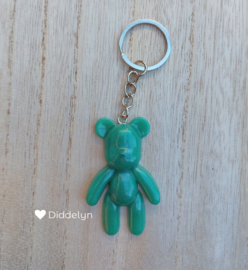 Sleutelhanger Teddy bear - Groen