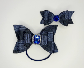 Haarelastiek donker blauw