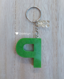 Letter P -  Groen ♡ Gummy bear bedel