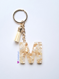 Letter M -  Crème Stone