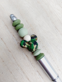 Pen zilver mat - Army Mickey Mouse