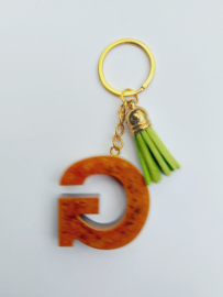 Letter G - Brons ♡ groen kwastje