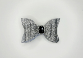 Knipje zilver glitter