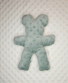 Knuffel beer - Dots & mint groen