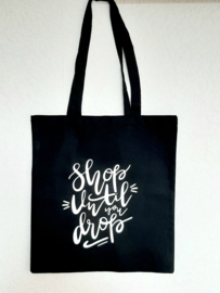 Tas Shop until you drop - Zwart