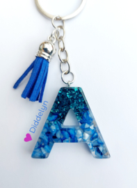 Letter A -  Blauw Stone ♡ blauw