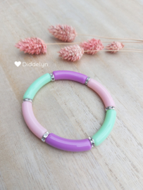Tube armband ♡ Pastel