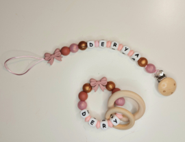 Speenkoord Roze "Derya" - naam