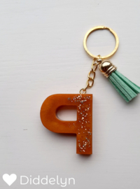 Letter P - Brons & Goud ♡ groen