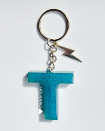 Letter T -  Blauw
