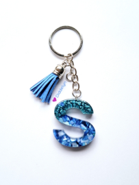 Letter S -  Blauw Stone ♡ Blauw