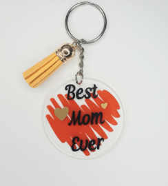 Best mom ever - geel kwastje