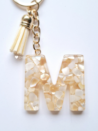 Letter M -  Crème Stone