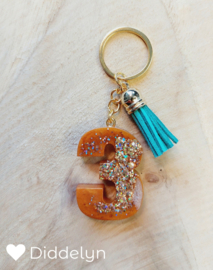 Cijfer 3 - Brons & Glitter