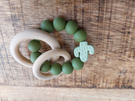 Bijtring Groen Cactus