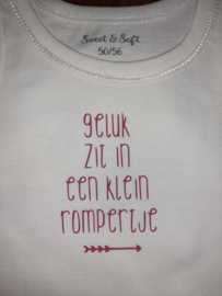 Geluk zit in een klein rompertje