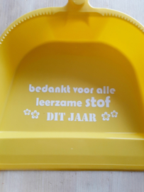 Leerzame Stof - Stoffer & Blik geel