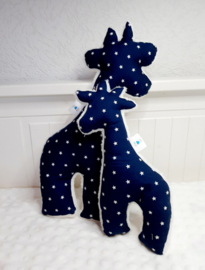 Knuffel giraffe - Blue Stars