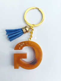 Letter G - Brons & Goud ♡ blauw kwastje