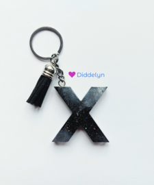 Letter X - zwart